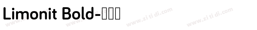 Limonit Bold字体转换